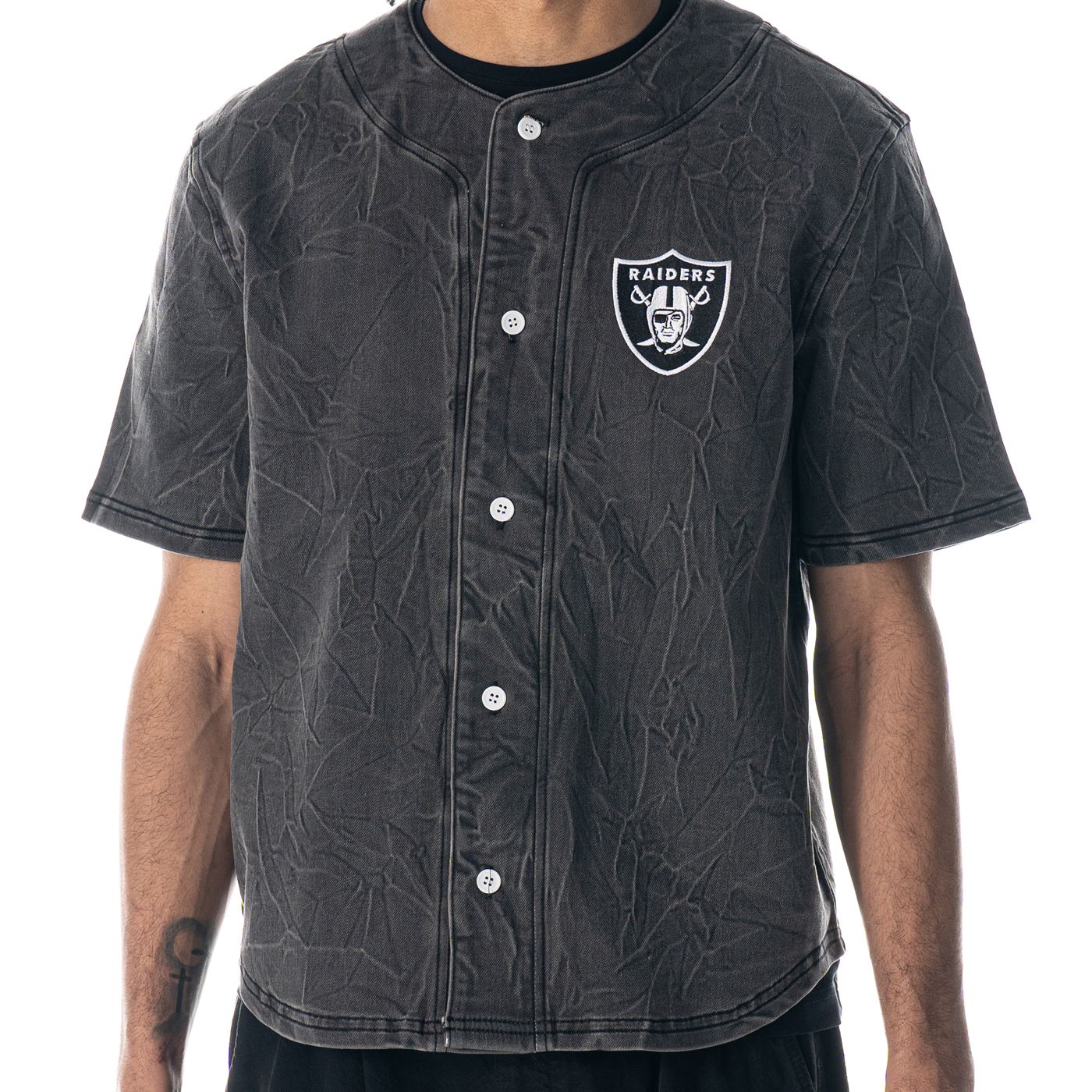 Raiders button up jersey online