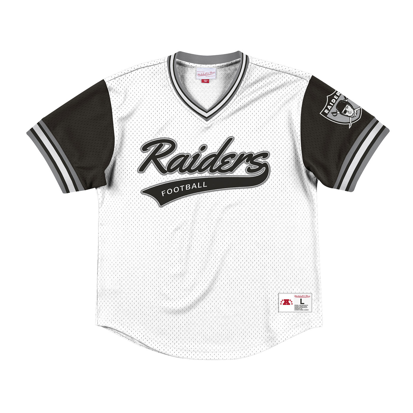 Raiders M&N Men's Mesh V-Neck Jersey