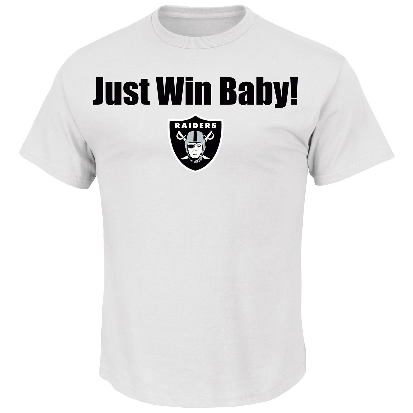 raiders just win baby shirt