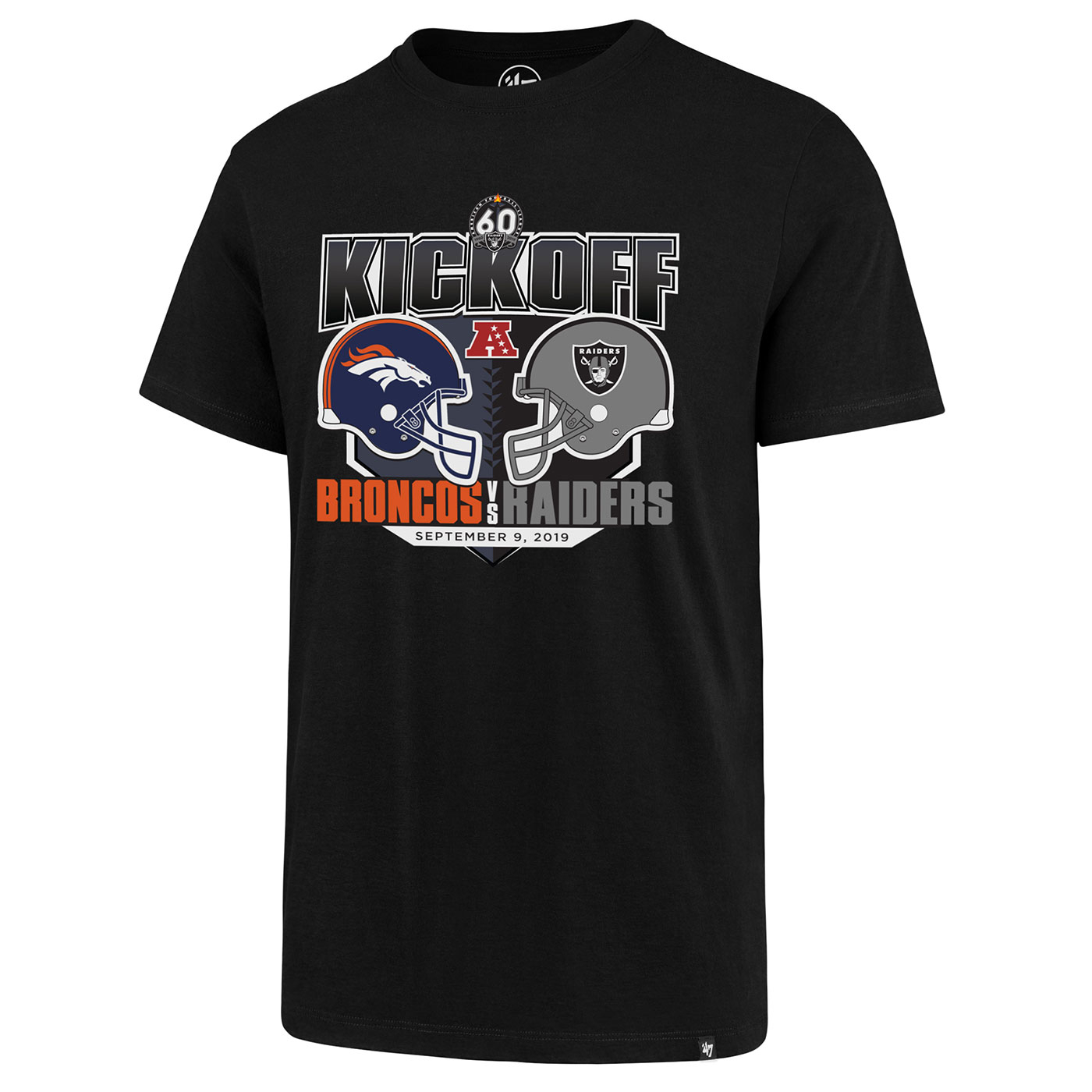 Product Detail  '47 HEAD TO HEAD BRONCOS TEE