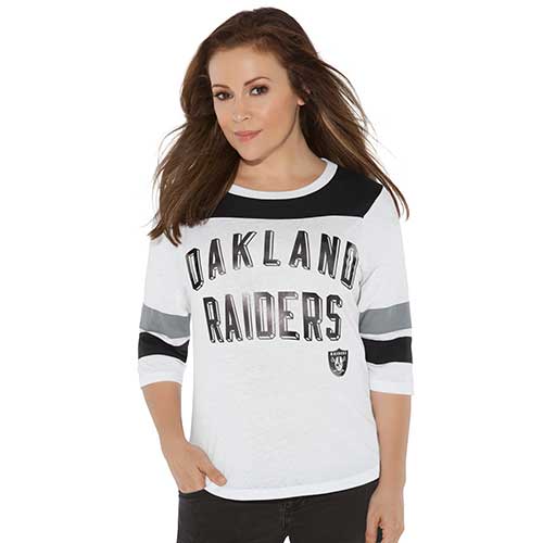 Oakland Raiders Women's Touch by Alyssa Milano Long Sleeve Shirt