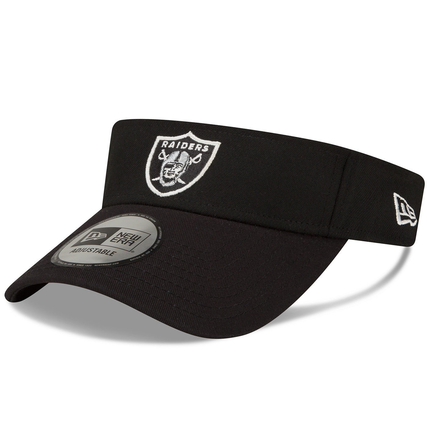 Men's Las Vegas Raiders New Era Black 2022 Sideline Adjustable Visor