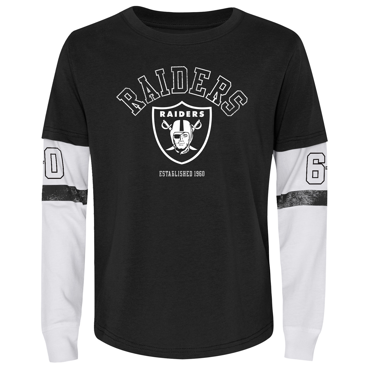 New Las Vegas Raiders NFL Apparel Long Sleeve Shirt Jersey Girls