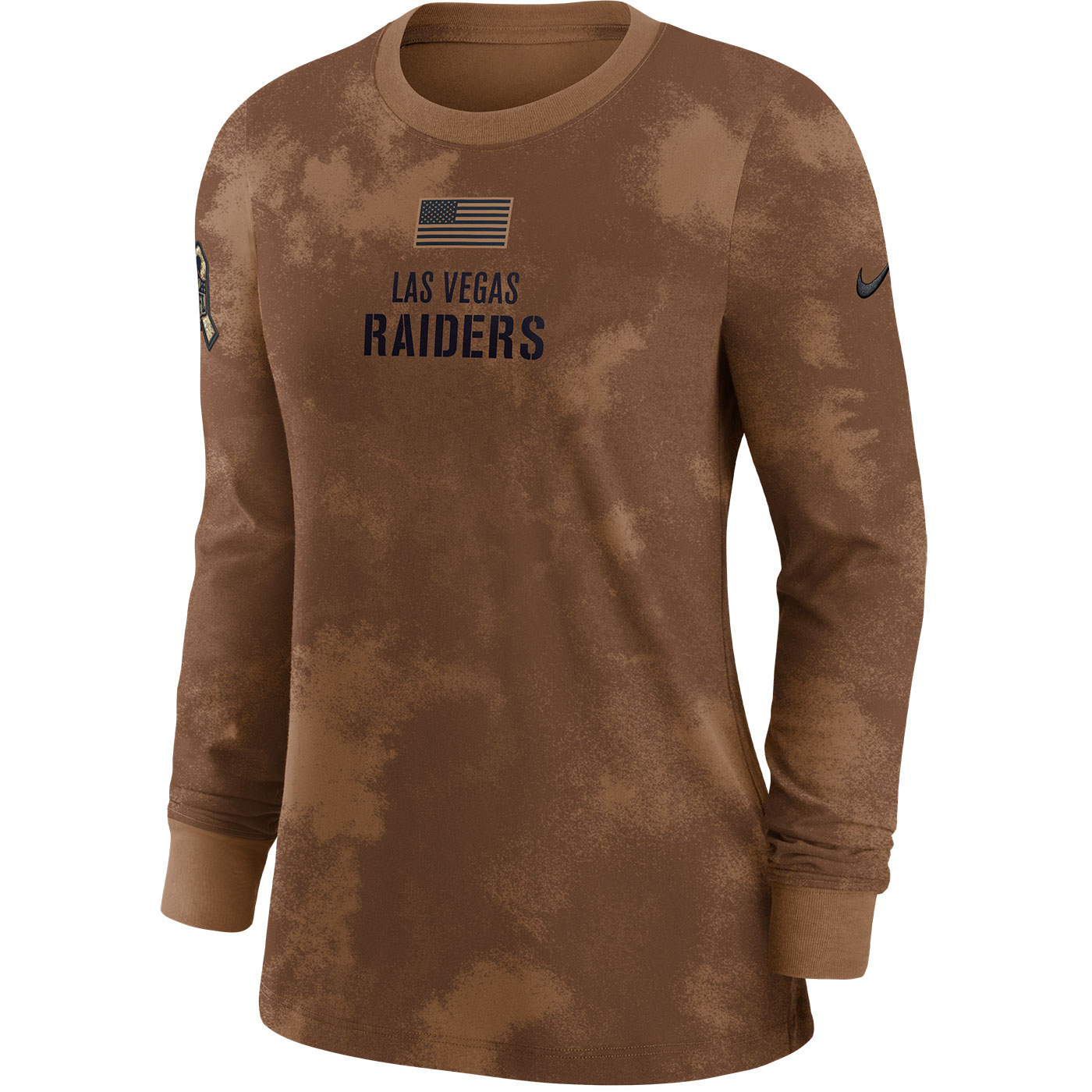 Las Vegas Raiders Nike Women's 2023 Salute to Service Long Sleeve T-Shirt -  Brown