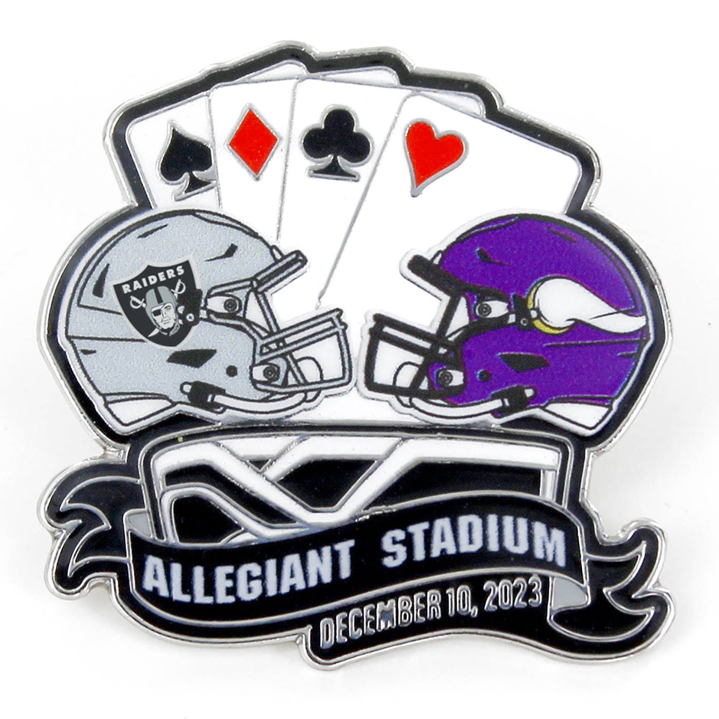 Product Detail  RAIDERS VS. VIKINGS 2023 GAME DAY PIN