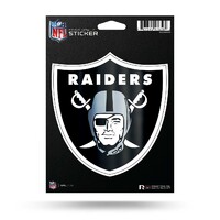Rico Industries NFL Football Las Vegas Raiders LAS VEGAS Logo 4x4 Small  Style Decal