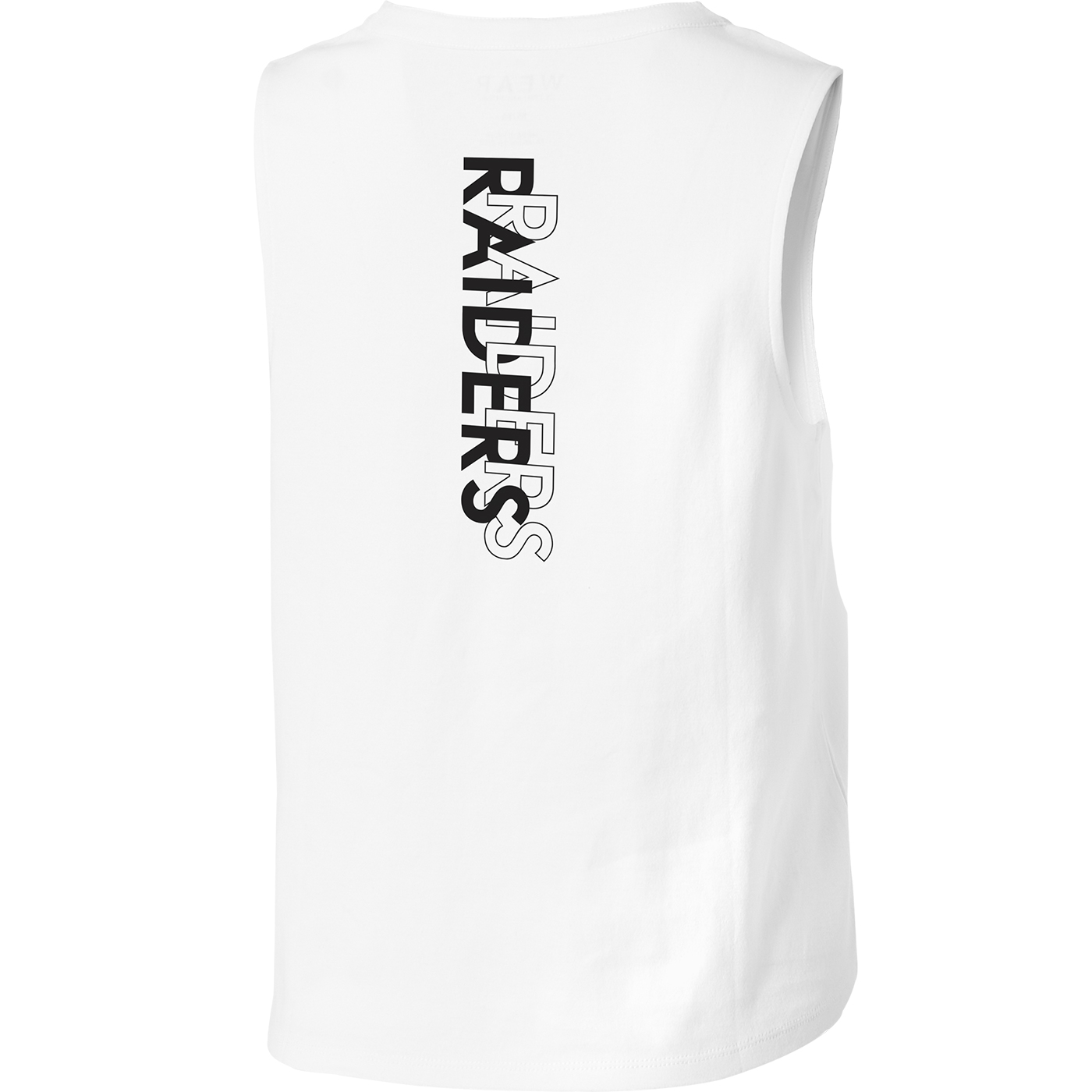 WEAR by Erin Andrews Women's WEAR by Erin Andrews White Las Vegas Raiders  Lace-Up Tank Top