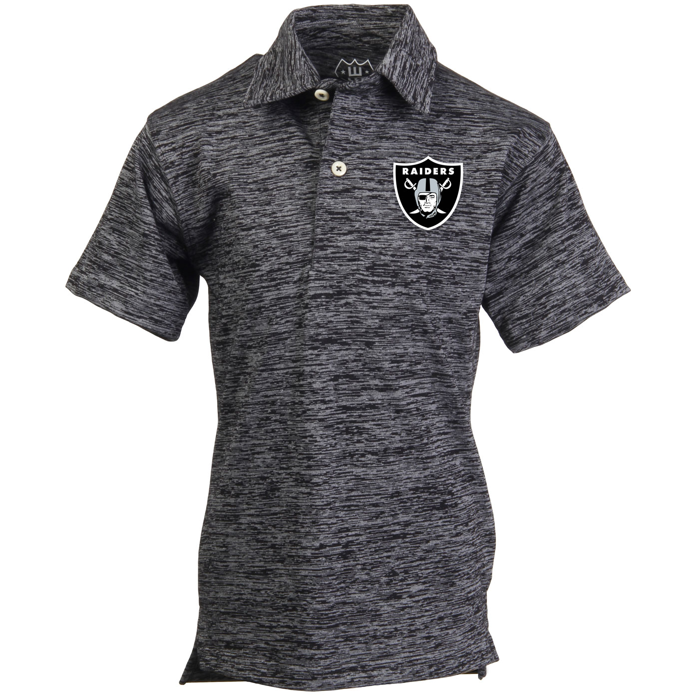 Product Detail RAIDERS JUVENILE CLOUDY YARN SHORT SLEEVE POLO Charcoal 4