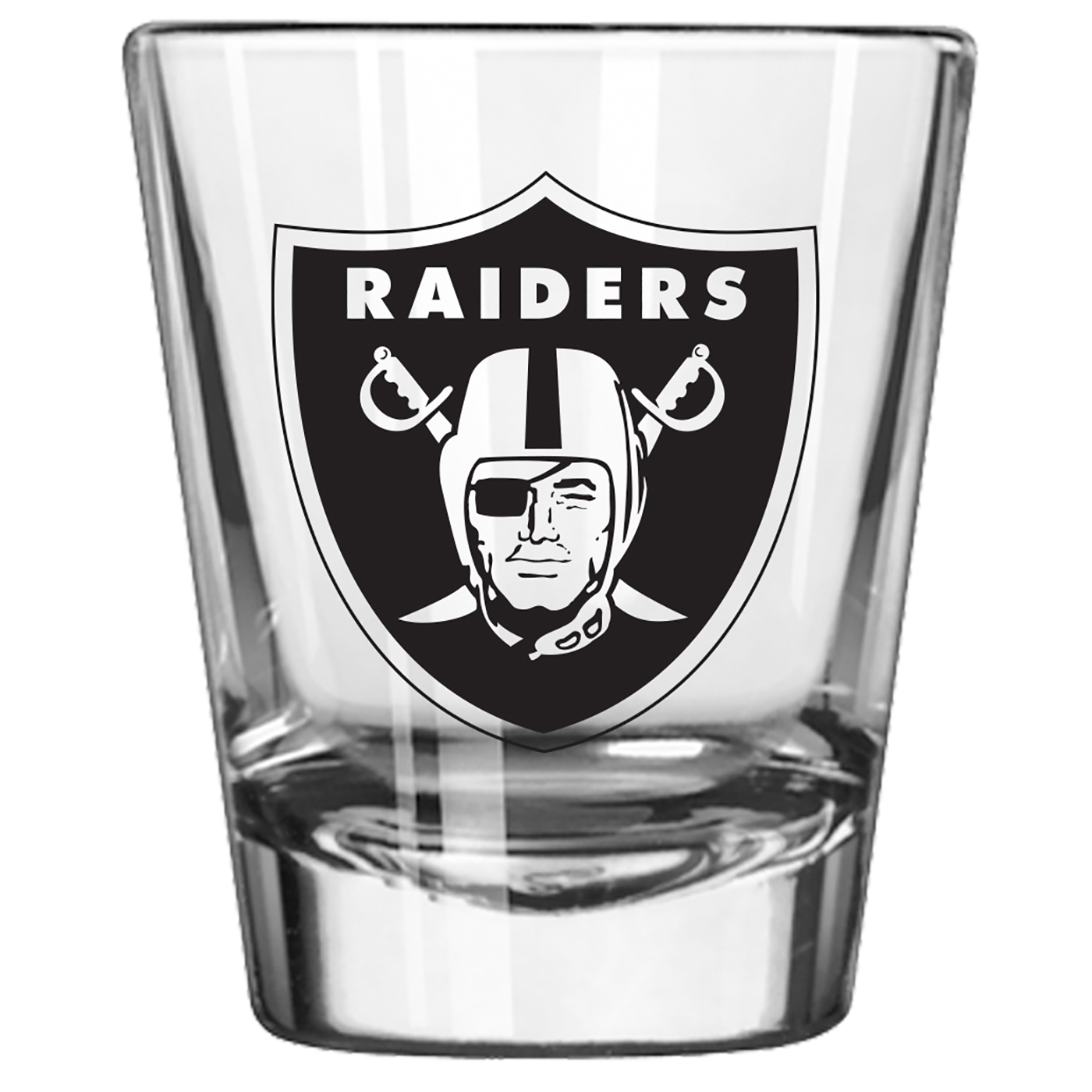 Las Vegas Raiders 2-Piece Shot Glass Set and Box (Aluminum) - Wendell  August Forge