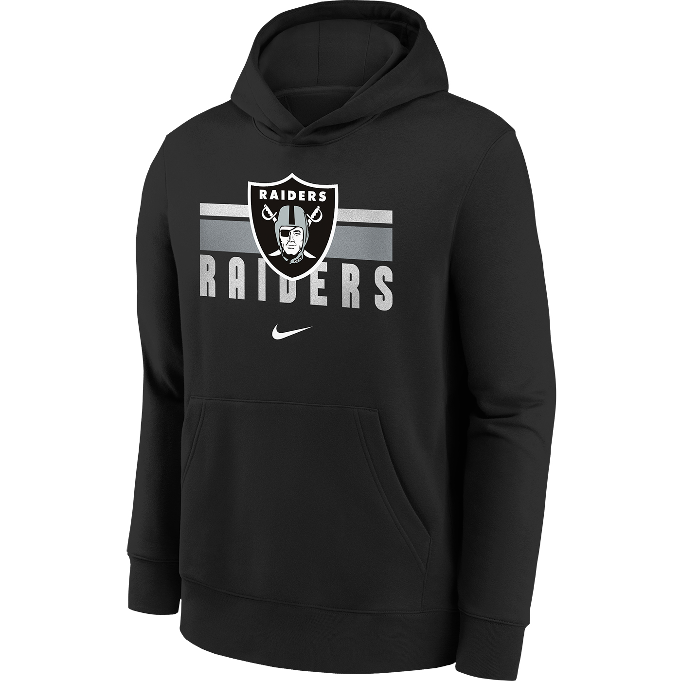 Youth Black Oakland Raiders Fan Gear Prime Pullover Hoodie