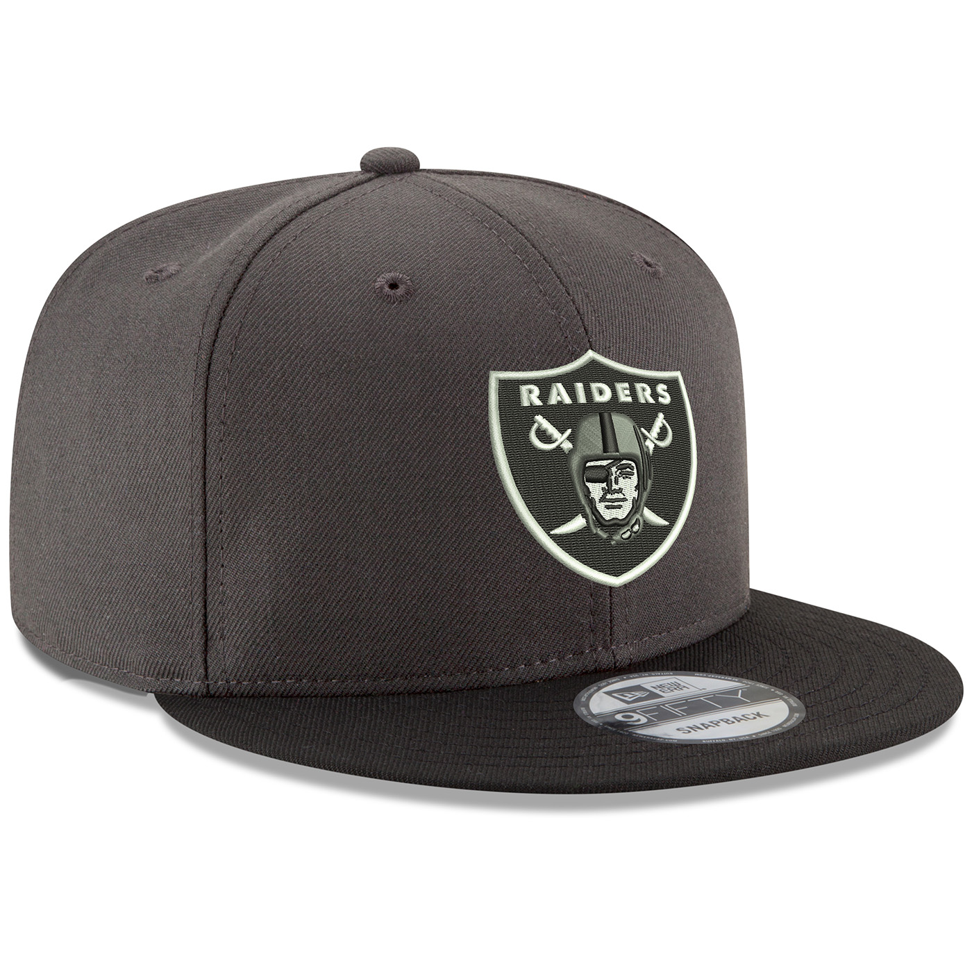 New Era Oakland Raiders 9FIFTY NFL Cotton Block Grey/Black Cap