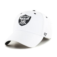 Men's '47 Black/White Las Vegas Raiders Trophy Trucker Flex Hat Size: Small/Medium