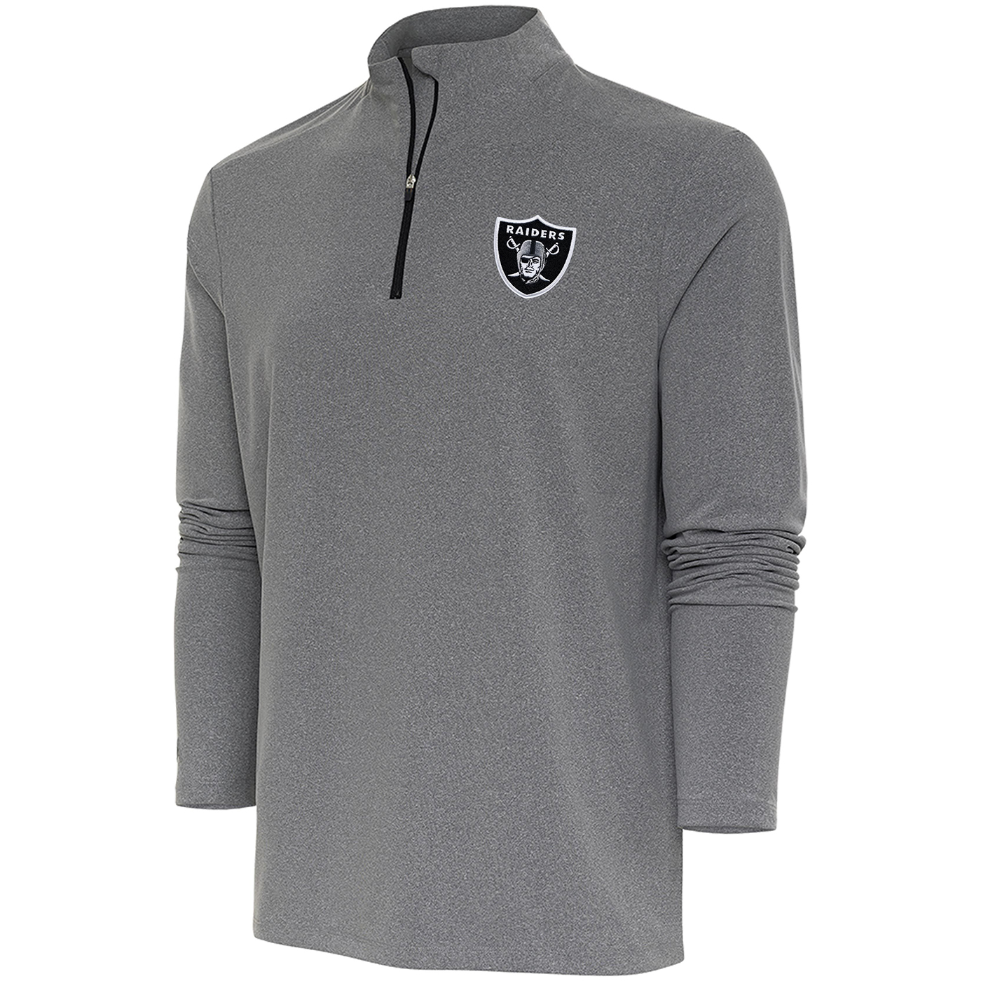 Antigua Louisville Bats Grey Action Long Sleeve 1/4 Zip Pullover, Grey, 55% Cotton / 45% POLYESTER, Size 2XL, Rally House