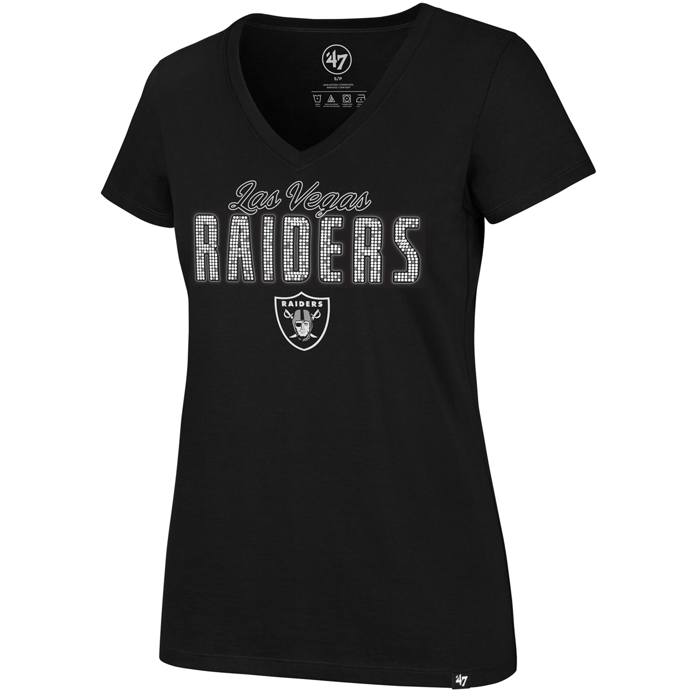 Las Vegas Raiders Glitter Jersey for Women Black Silver Small Medium Large  XL 2X