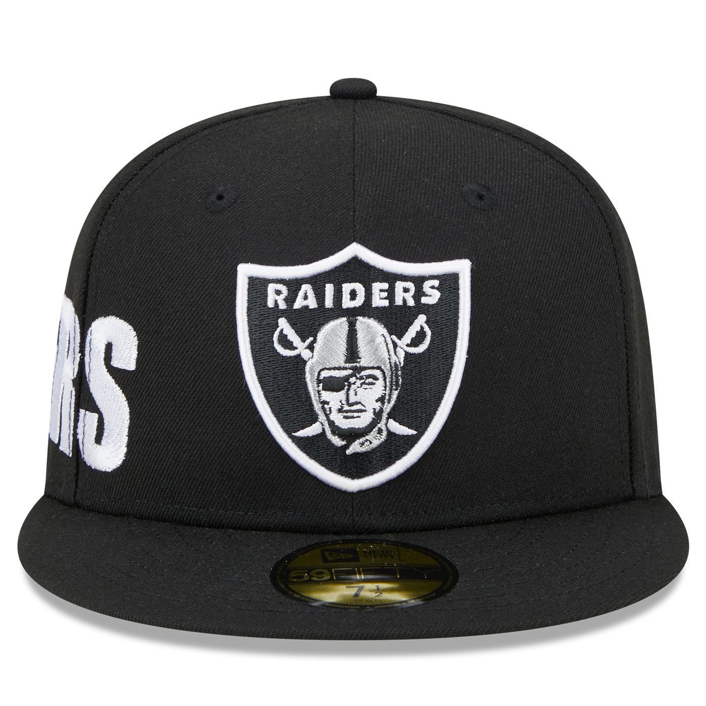 Men's New Era Black Las Vegas Raiders Team 50th Anniversary Patch