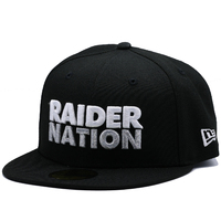 Las Vegas Raiders Men's Black F4576021 New Era Born x Raised 59FIFTY Fitted  Hat