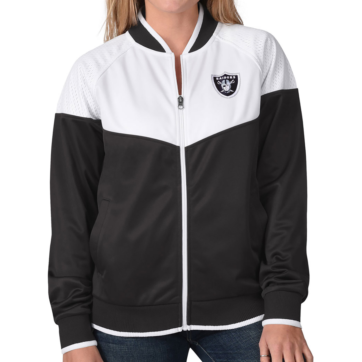 raiders track jacket