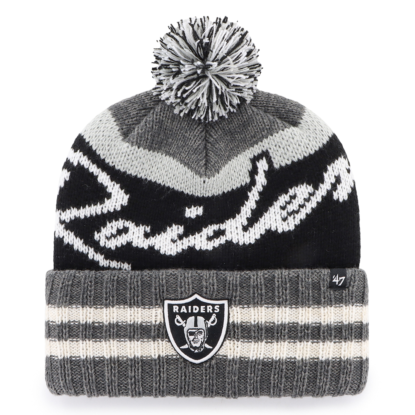 Raiders Infant toddler Pom sisgo Beanie