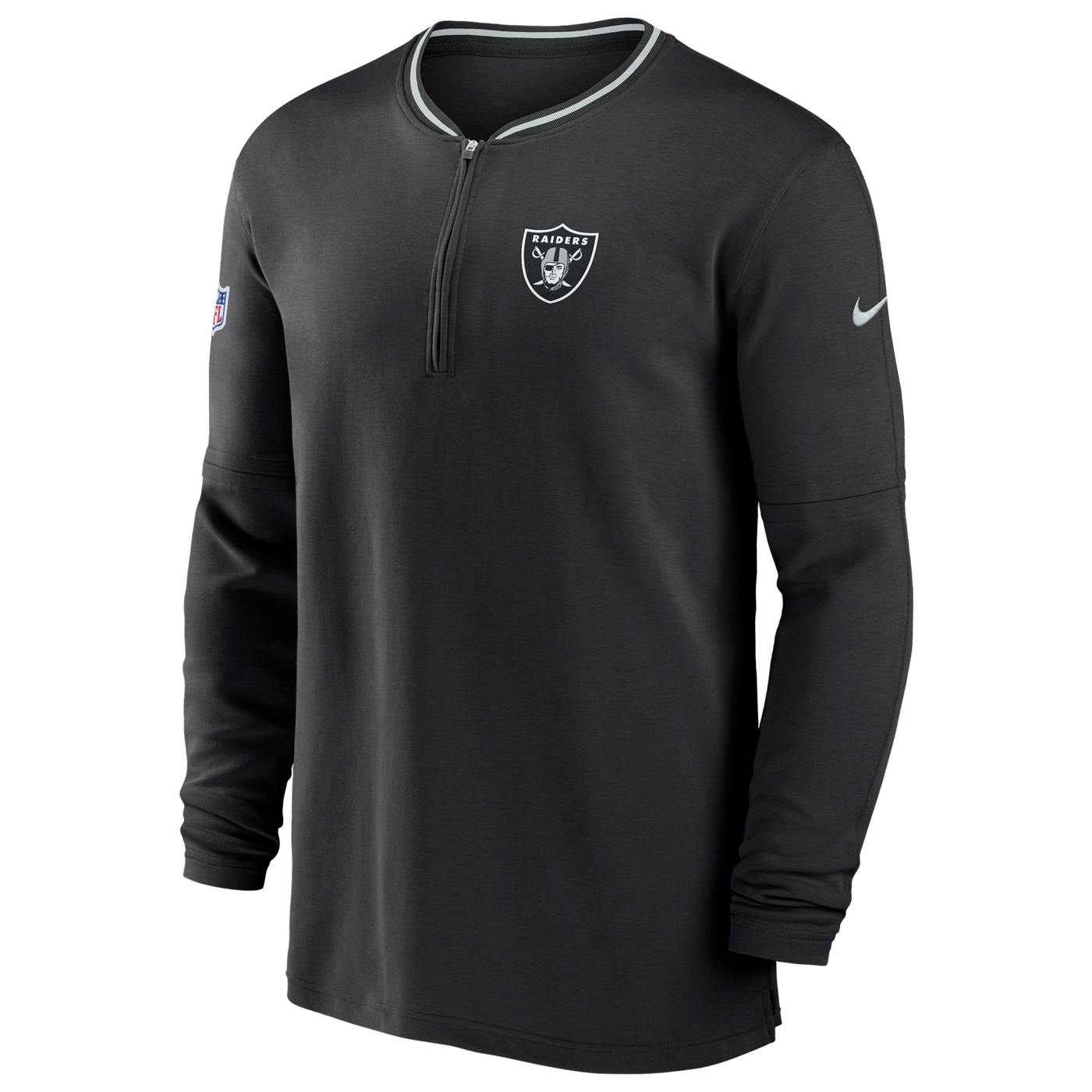 Product Detail NIKE DRI FIT HALF ZIP LONG SLEEVE COACH TOP Black S