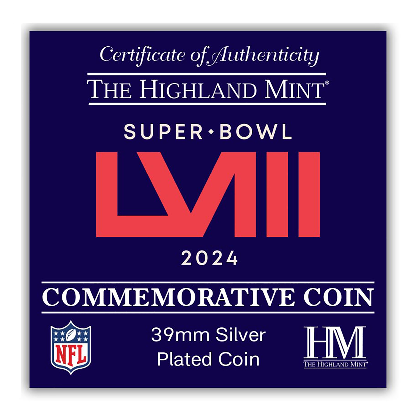 1990 Super Bowl 25 Champions New York Giants Silver Coin Stock Photo - Alamy