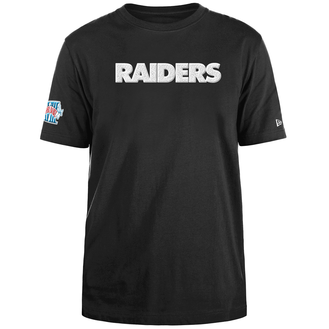 Black Vintage Logo 7 outlet LA Raiders SUPER BOWL XVIII T-shirt Large Single Stitch