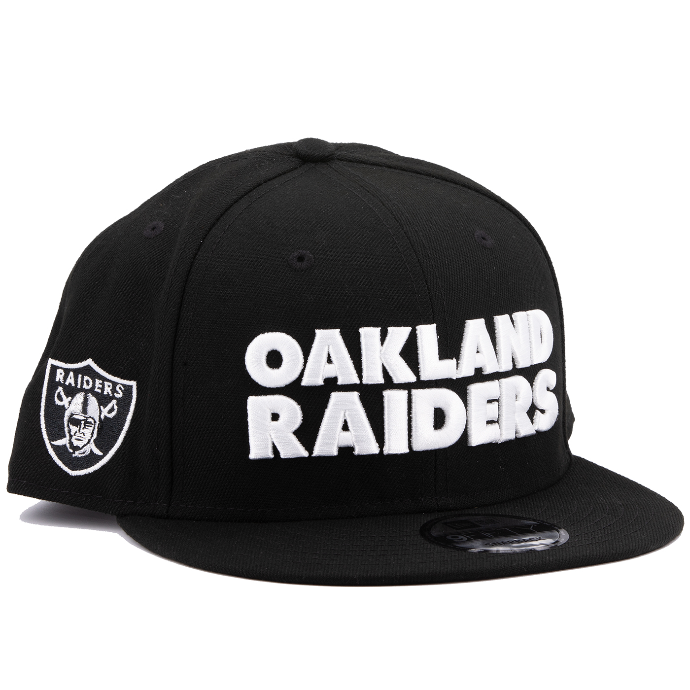 Oakland Raiders Script New Era 59Fifty Fitted Hat (Black