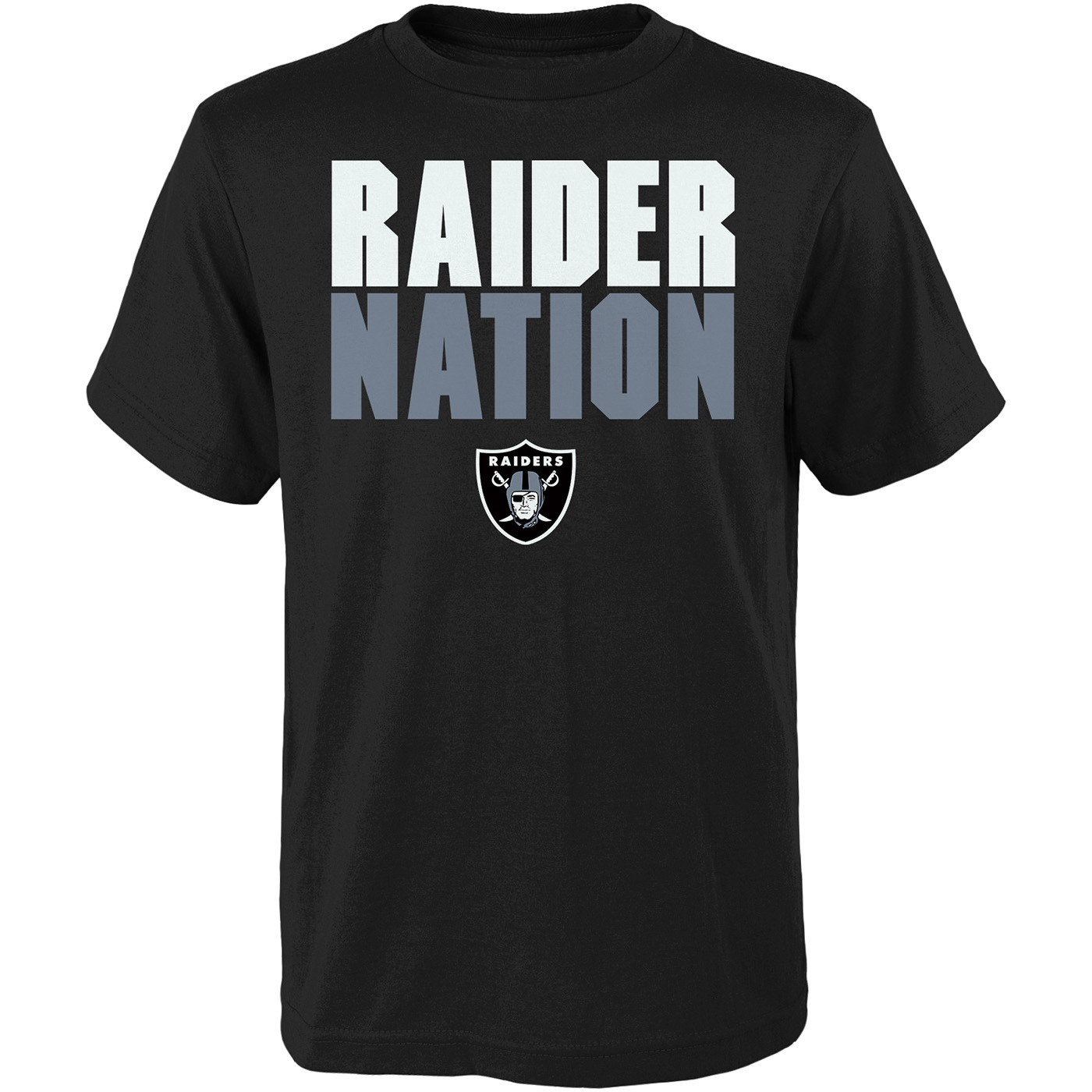 Oakland Raiders Youth Team Logo T-Shirt Black