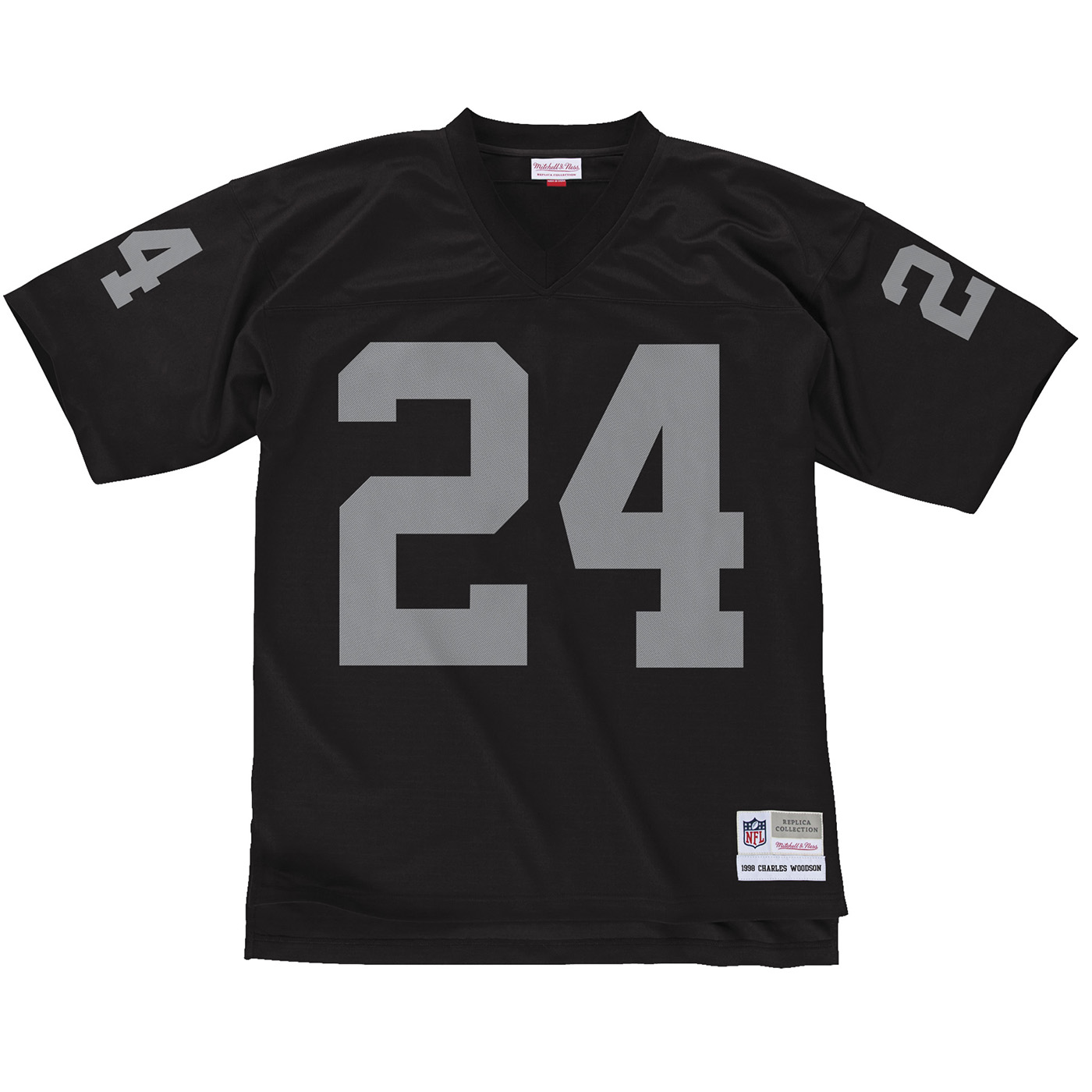 Product Detail  MITCHELL & NESS CHARLES WOODSON 1998 LEGACY JERSEY - Black  - XS