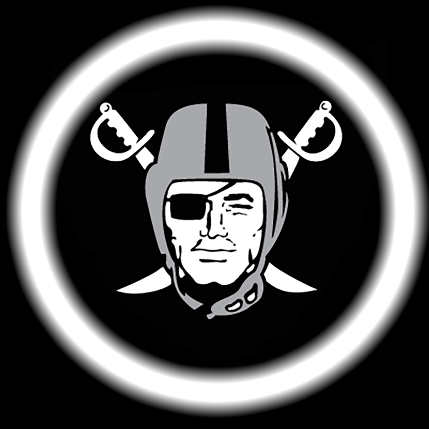 Las Vegas Raiders Car Door Light LED - Sports Fan Shop