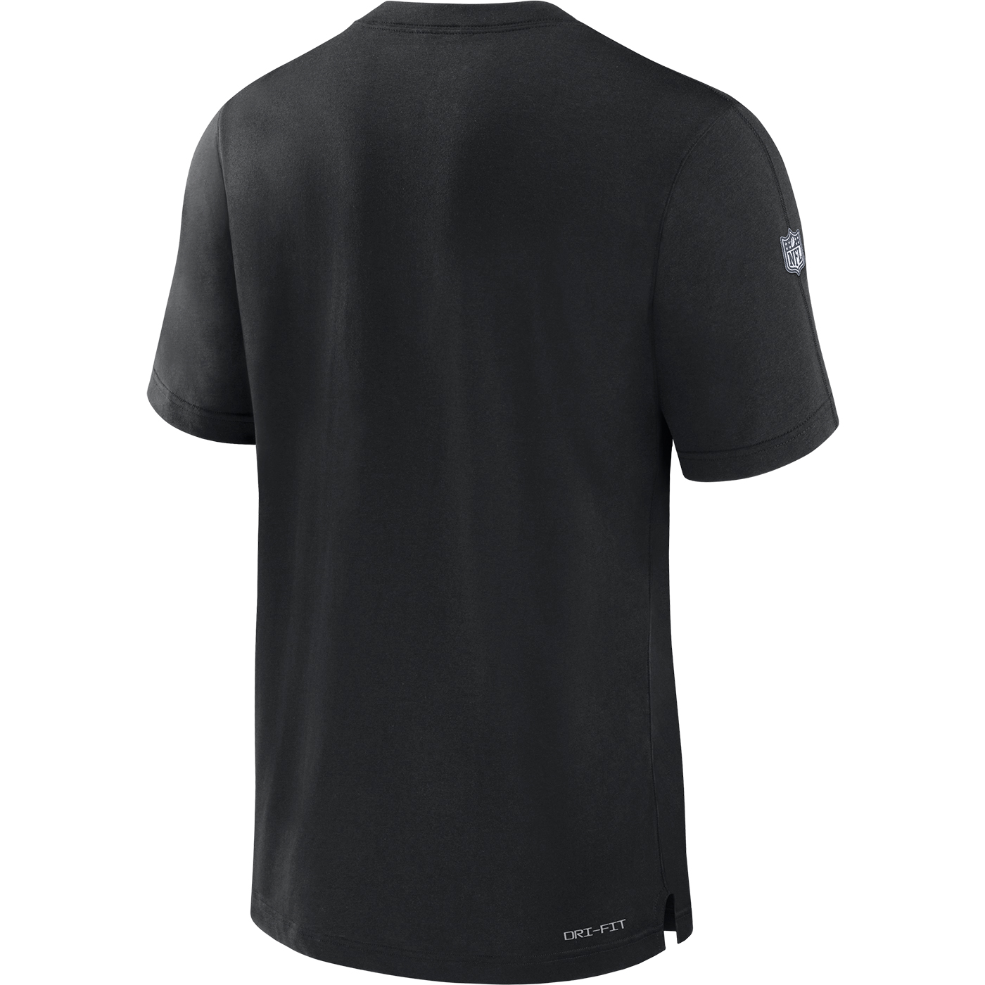 NFL Men's Black Las Vegas Raiders Hands Off Long Sleeve Adaptive T-Shirt Size: Small