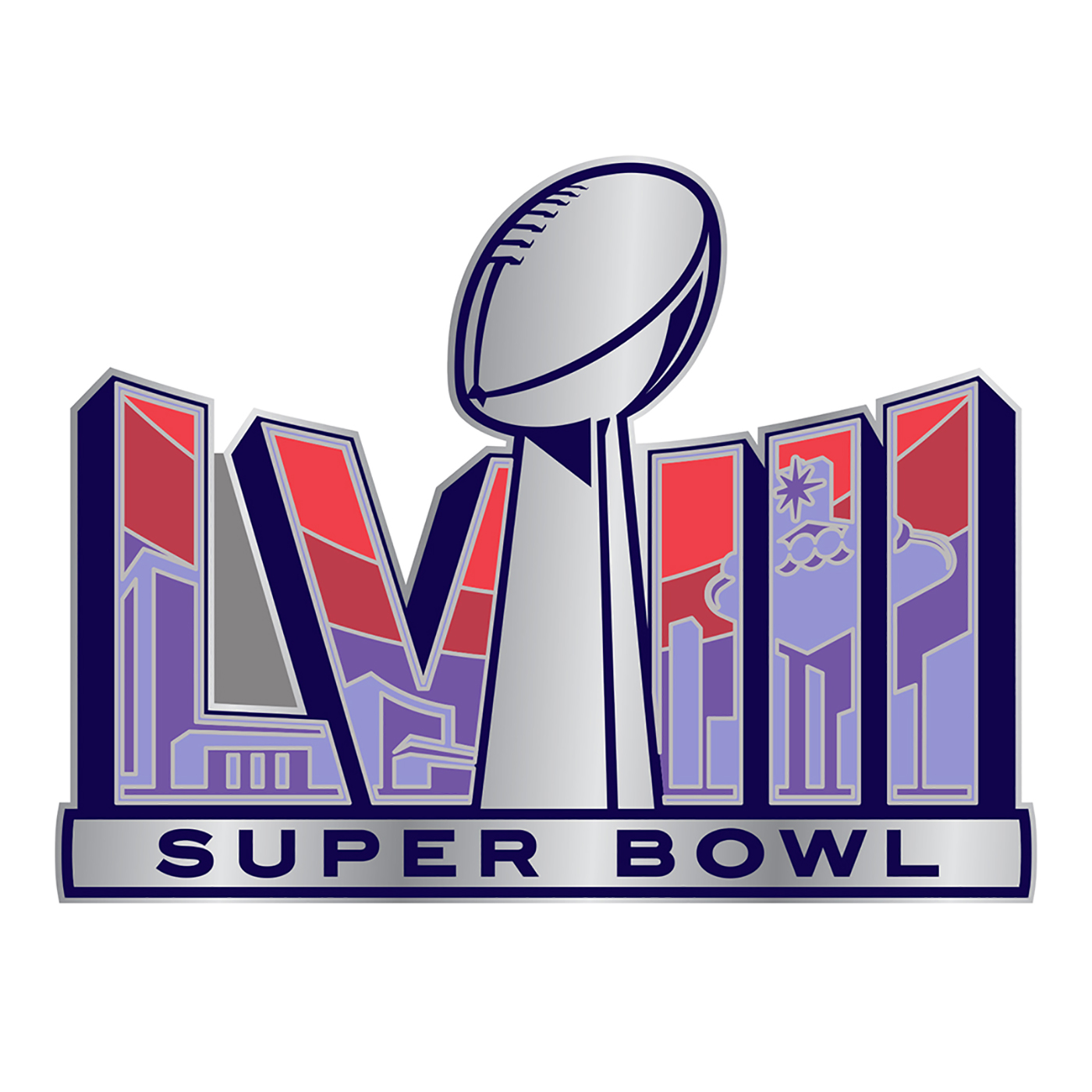 Product Detail  SUPER BOWL LVIII LOGO PIN