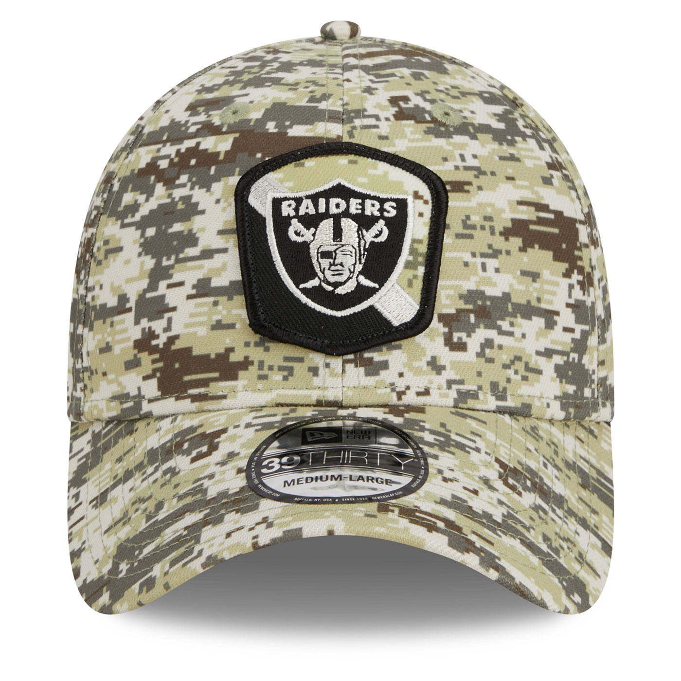 NFL Salute To Service Las Vegas Raiders 39THIRTY Stretch Fit Cap