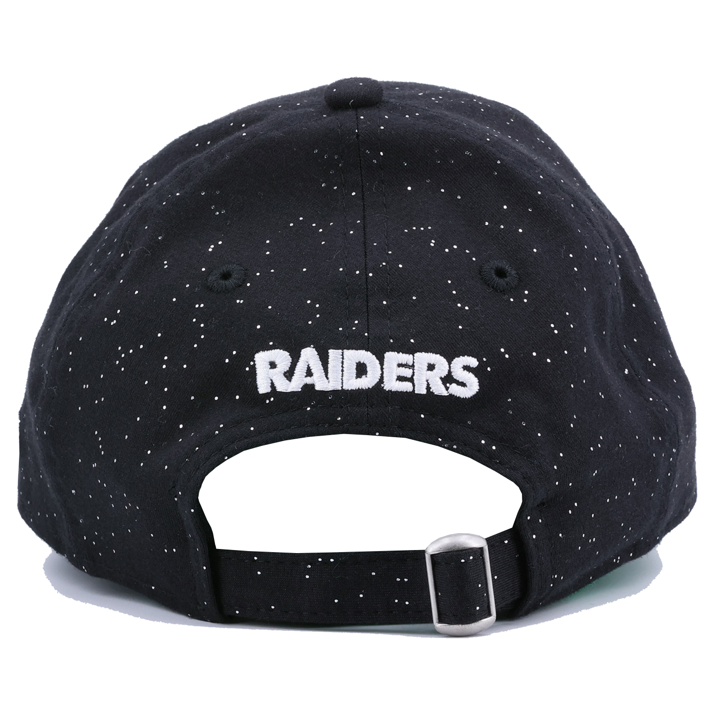 Women's '47 Black Las Vegas Raiders Confetti Icon Clean Up Adjustable Hat