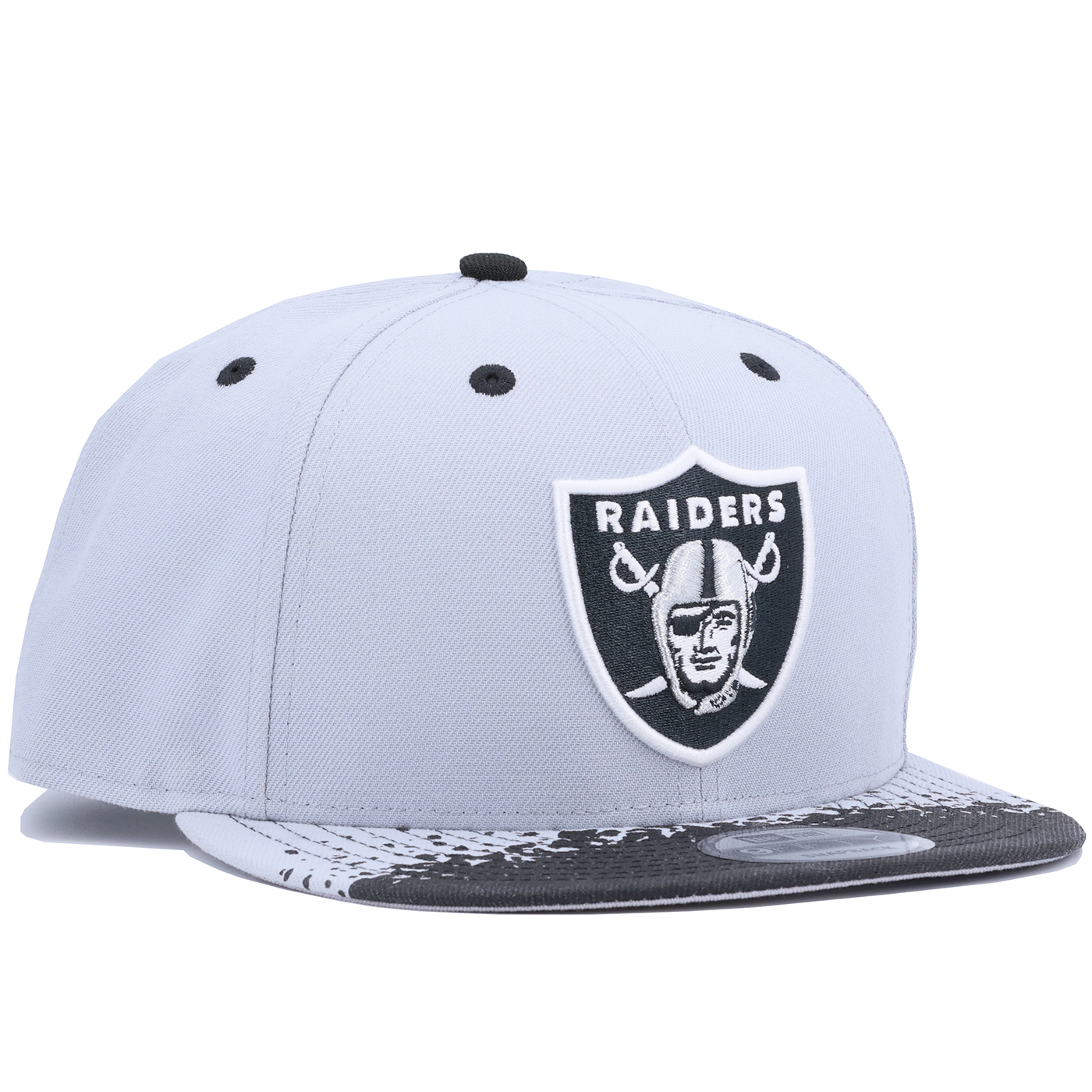 Las Vegas Raiders Snapback New Era 9FIFTY Block Out Black Hat Cap