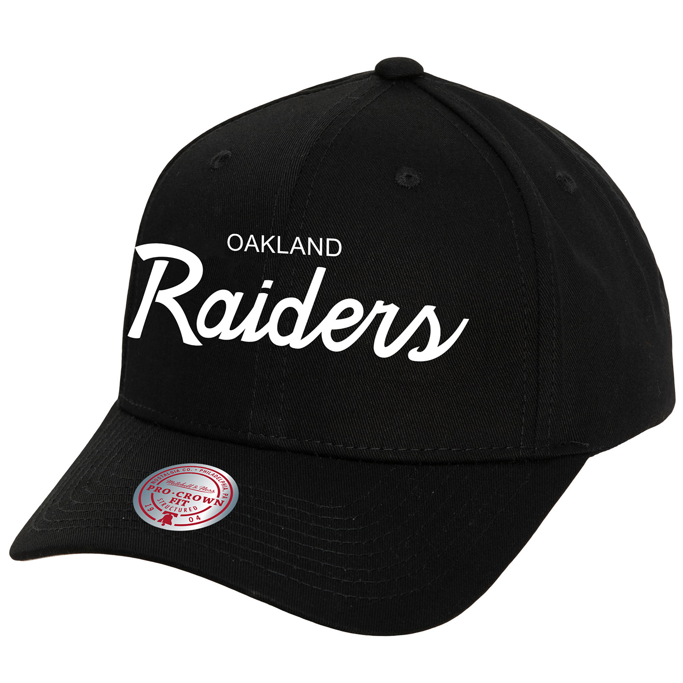Las Vegas Raiders Script Classic Snapback Cap Hat Adjustable Black